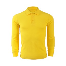 pure colour plain color banana yellow 049 long sleeved en' s Polo shirt 1AD01 supply pure color shirts cotton fit high breathability breathable tee supplier HK company price  pure colour plain color banana yellow 049 long sleeved en' s Polo shirt 1AD01 supply pure color shirts cotton fit high breathability breathable tee supplier HK company price